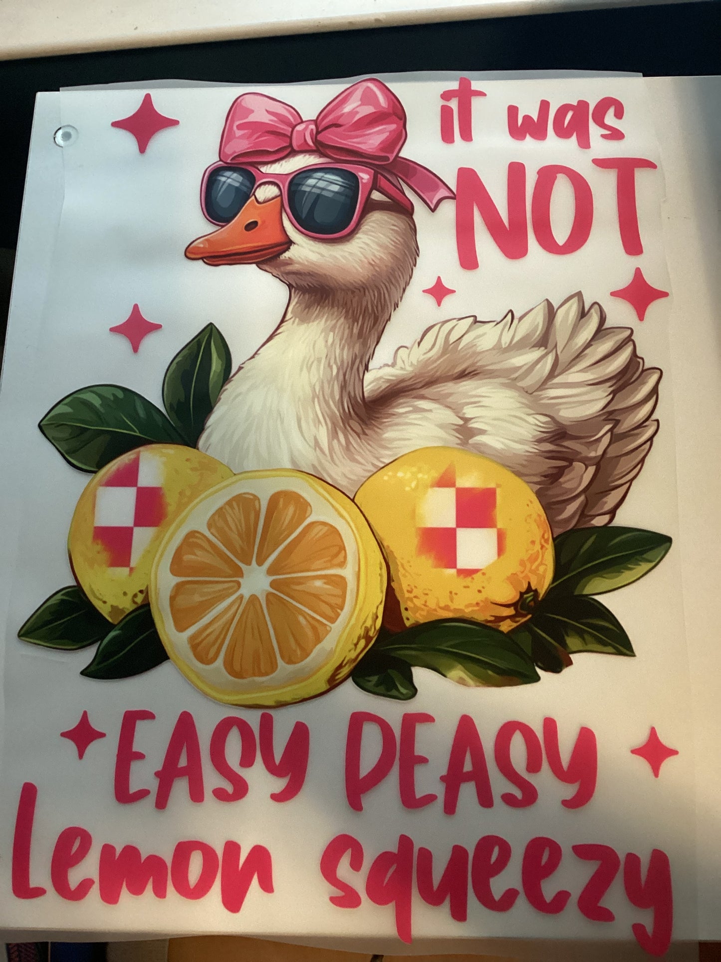 DTF Transfers Design D115- It Was Not Easy Peasy