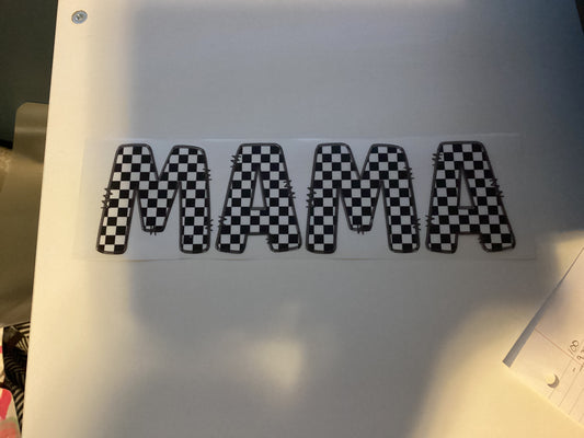 DTF Transfer Design D145- Mama Checkered