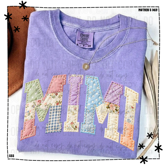 Faux Quilt Patch Mimi