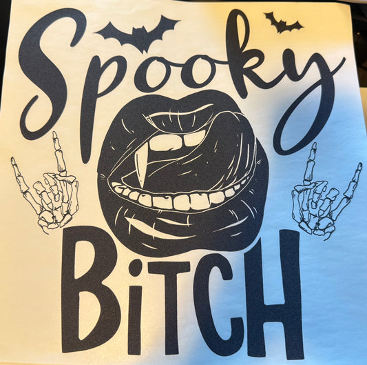Screen Print Transfer Design S287- Spooky B