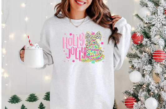Screen Print Transfer S111-Holly Jolly