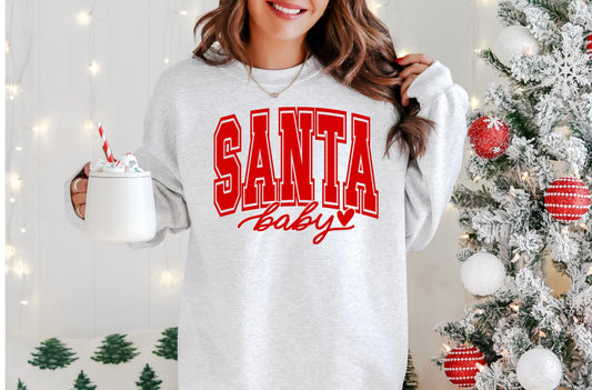 Screen Print Transfer S123- Santa Baby