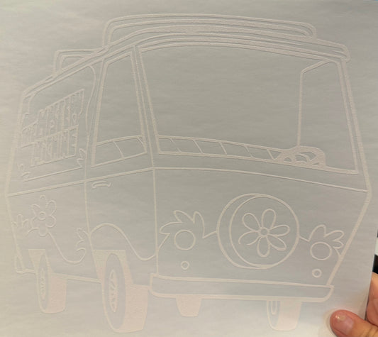 Screen Print Transfer Design S250- Scoob Van