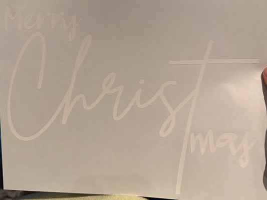 Screen Print Transfer Design S254- Merry Christmas