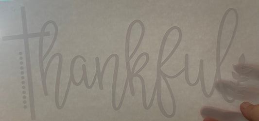 Screen Print Transfer Design S276- Thankful