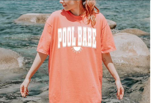 Screen Print Transfer Design S214- Pool Babe