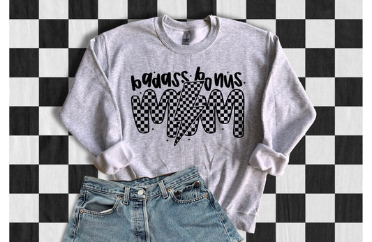 Screen Print Transfer S135- Badass Bonus Mom