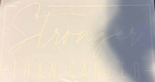 Screen Print Design S302- Stronger Than Cancer