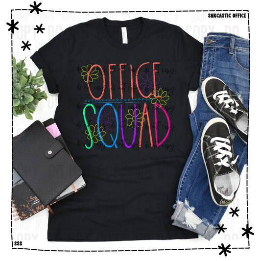 Office Squad Chalkboard