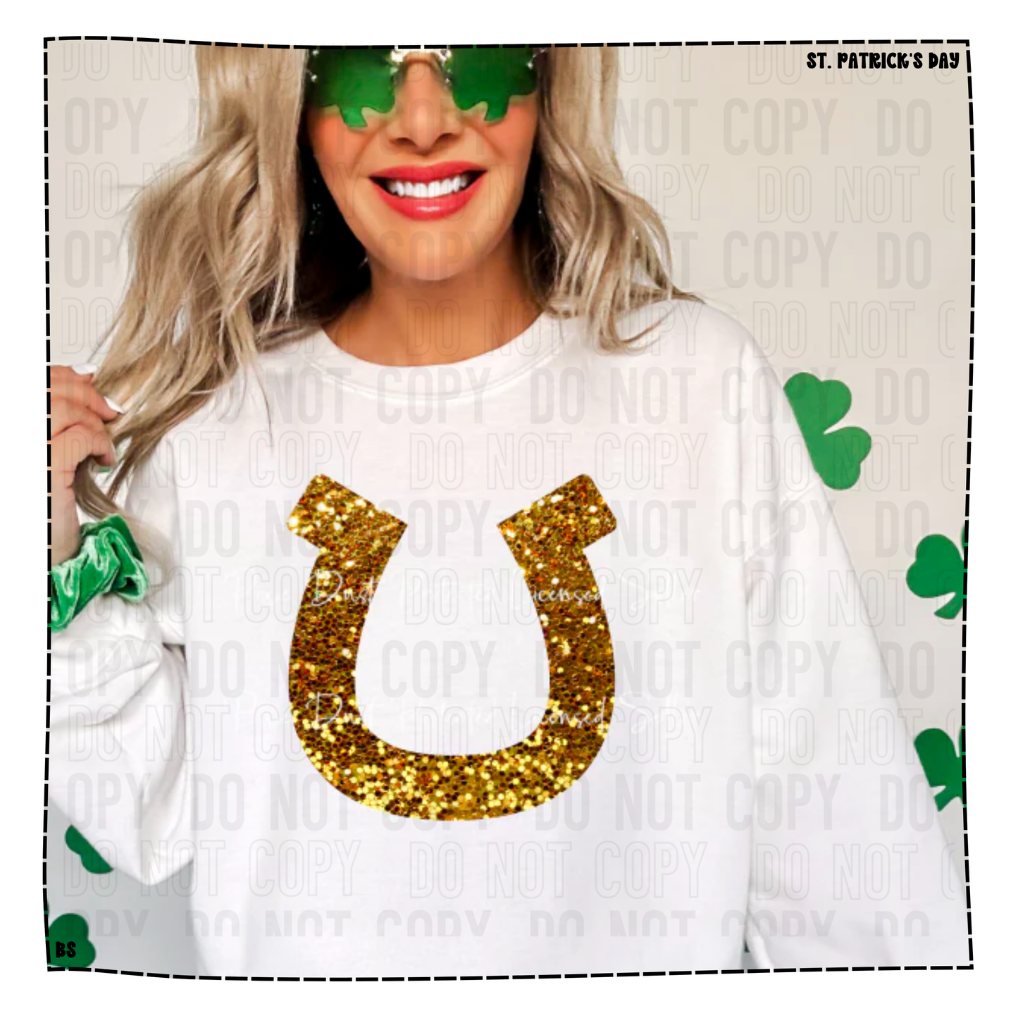 Sparkly Horseshoe Faux Bling