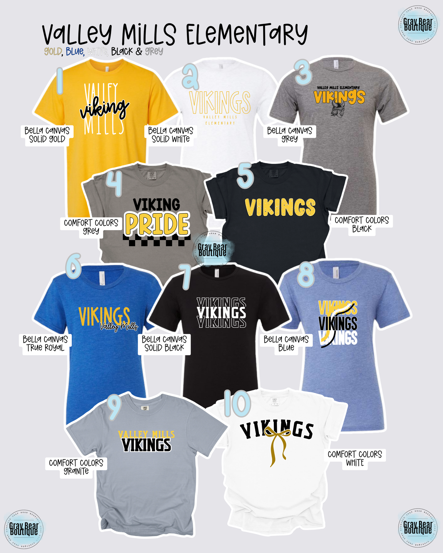 Valley Mills Elementary School Spirit Wear