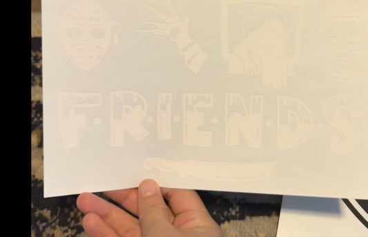 Screen Print Transfer Design S292- Scary Friends